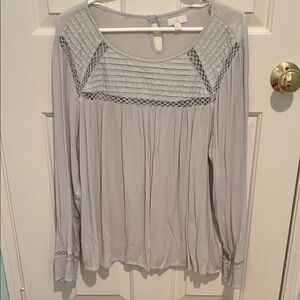 Elegant Gray Women's Top